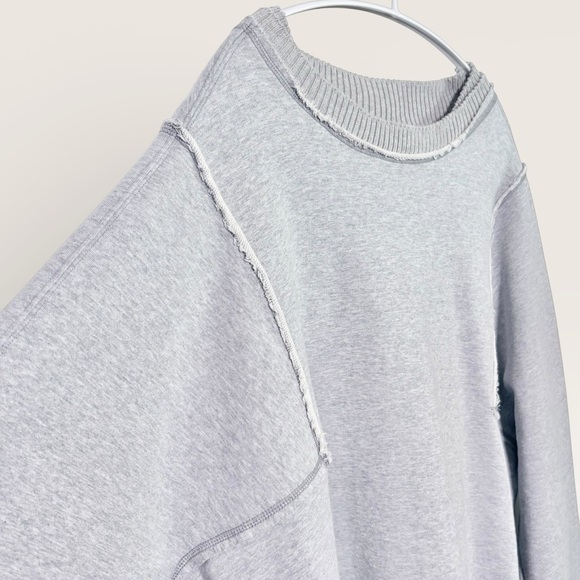 Free People Movement Finish Line Pullover Crewneck In Heather Grey | Medium - Picture 6 of 11